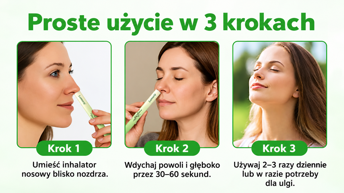 Wysokiej jakości polskie produkty z dostawą w całym kraju 🍎 Ziołowy inhalator 𝐋𝐮𝐦𝐨𝐫𝐢𝐞® wspiera komfort oddychania i pomaga łagodzić kaszel, ból gardła, duszność, nadmiar wydzieliny, zatkany nos oraz objawy alergii.