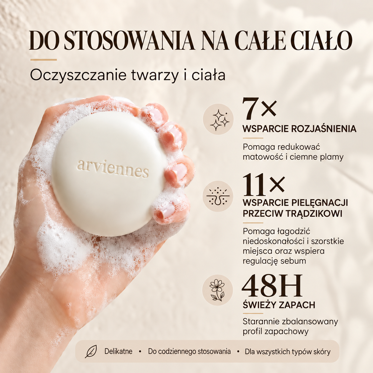 🥭Mydło z niacynamidem rozjaśniające skórę – na ostudę, ciemne plamy i piegi