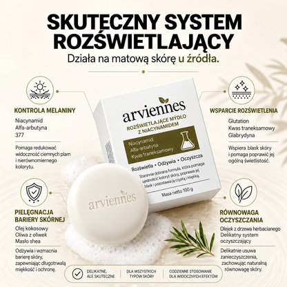 🥭Mydło z niacynamidem rozjaśniające skórę – na ostudę, ciemne plamy i piegi